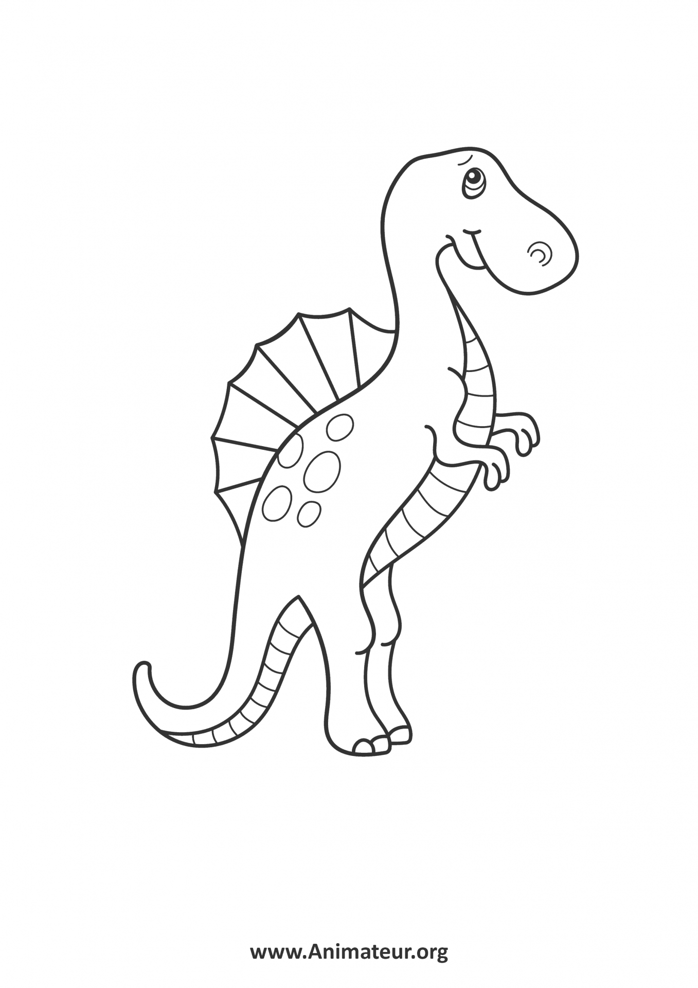Coloriages De Dinosaures à Imprimer Gratuitement Pour Les Enfants