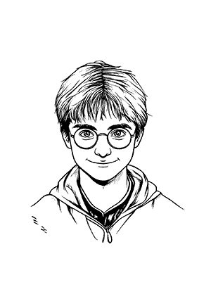 Coloriage Harry Potter