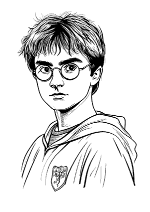 Coloriage Harry Potter